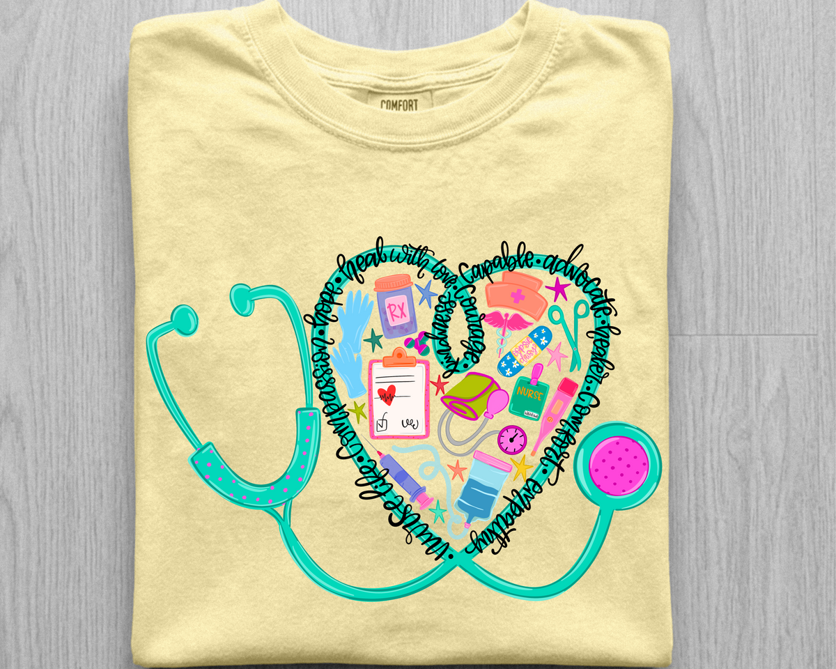 Nurse stethoscope Tee