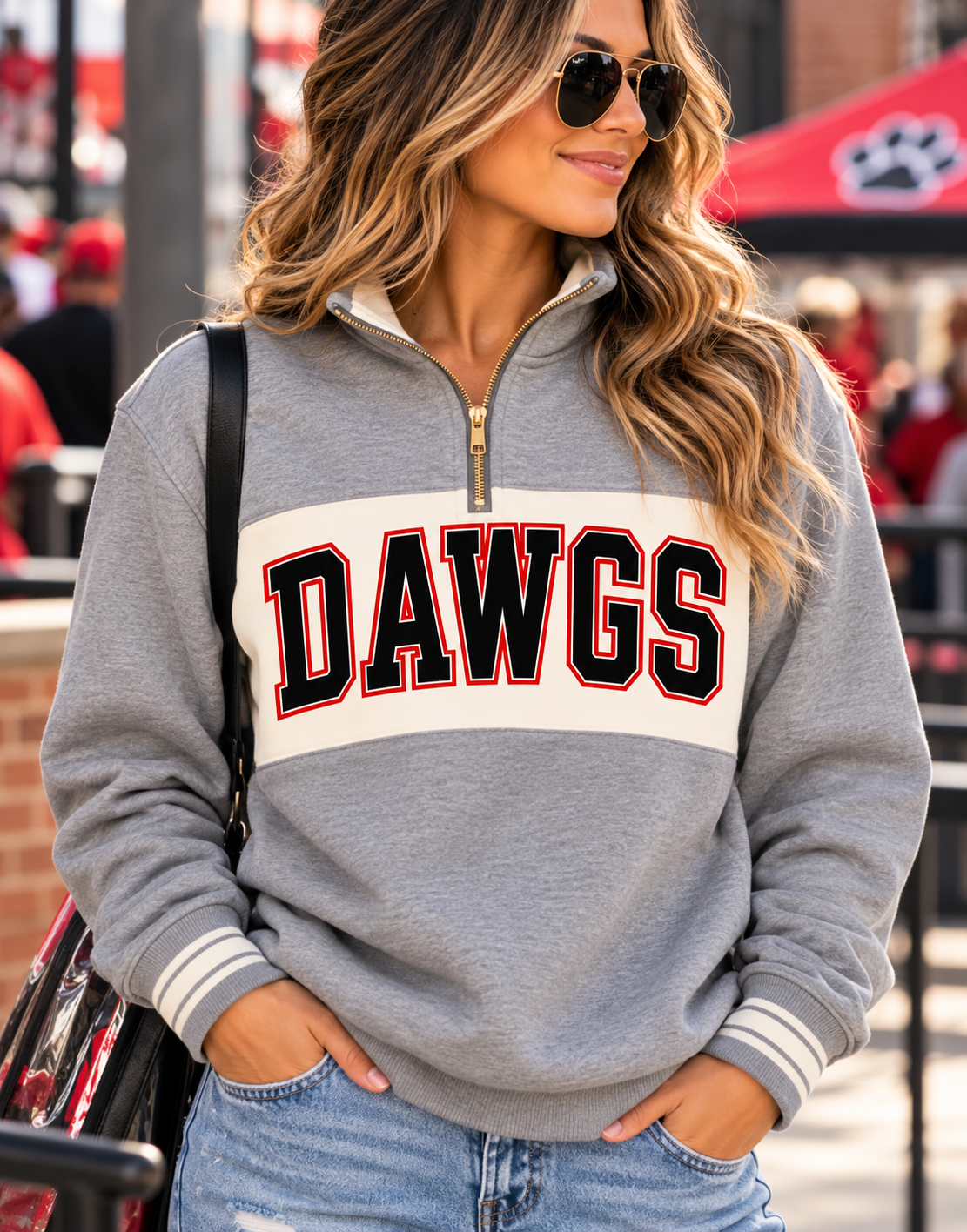 Varsity Quarter Zip pullover (only available for a limited time) – J&M ...